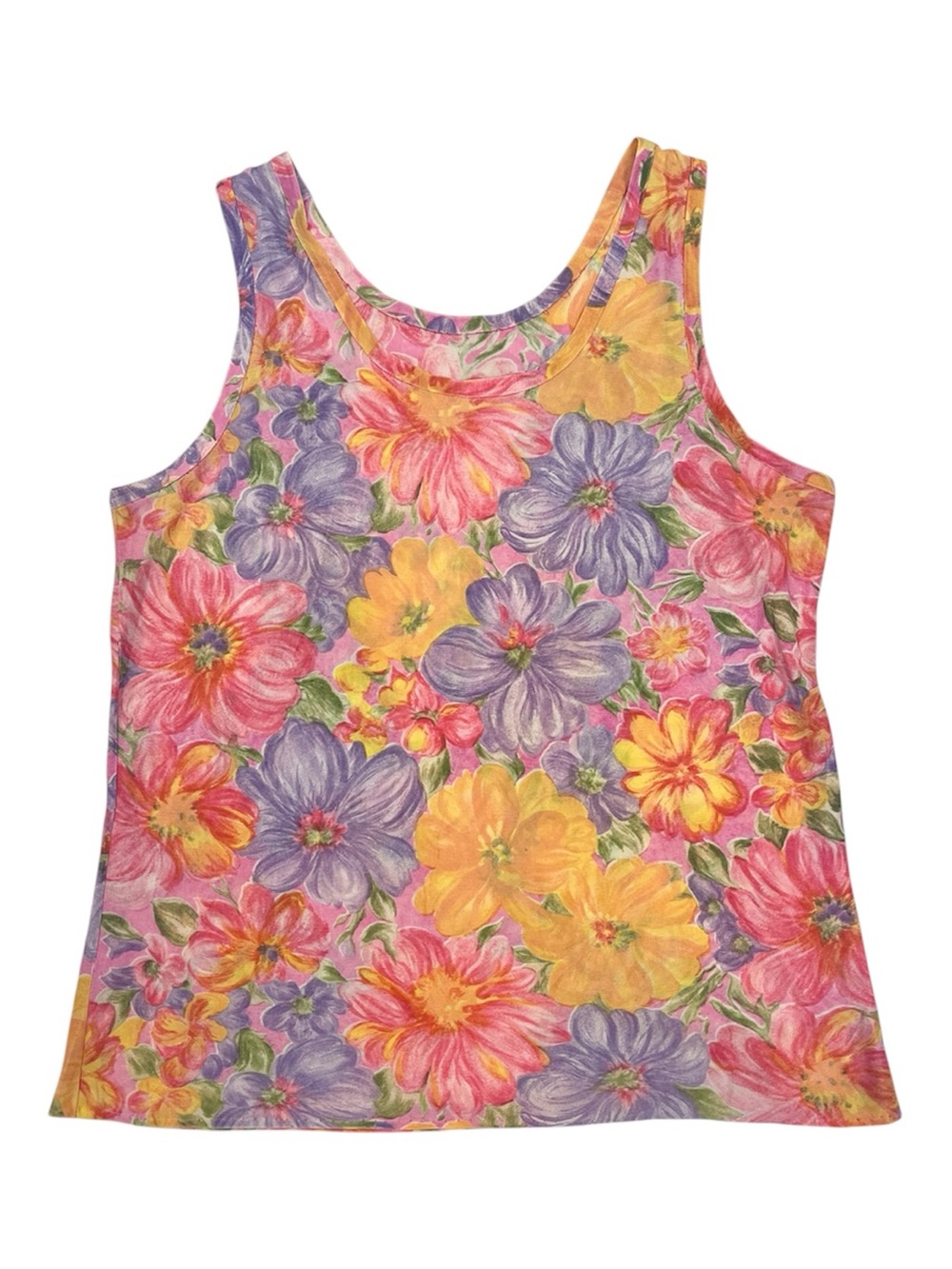 Handmade Vintage Floral Sleeveless Tank